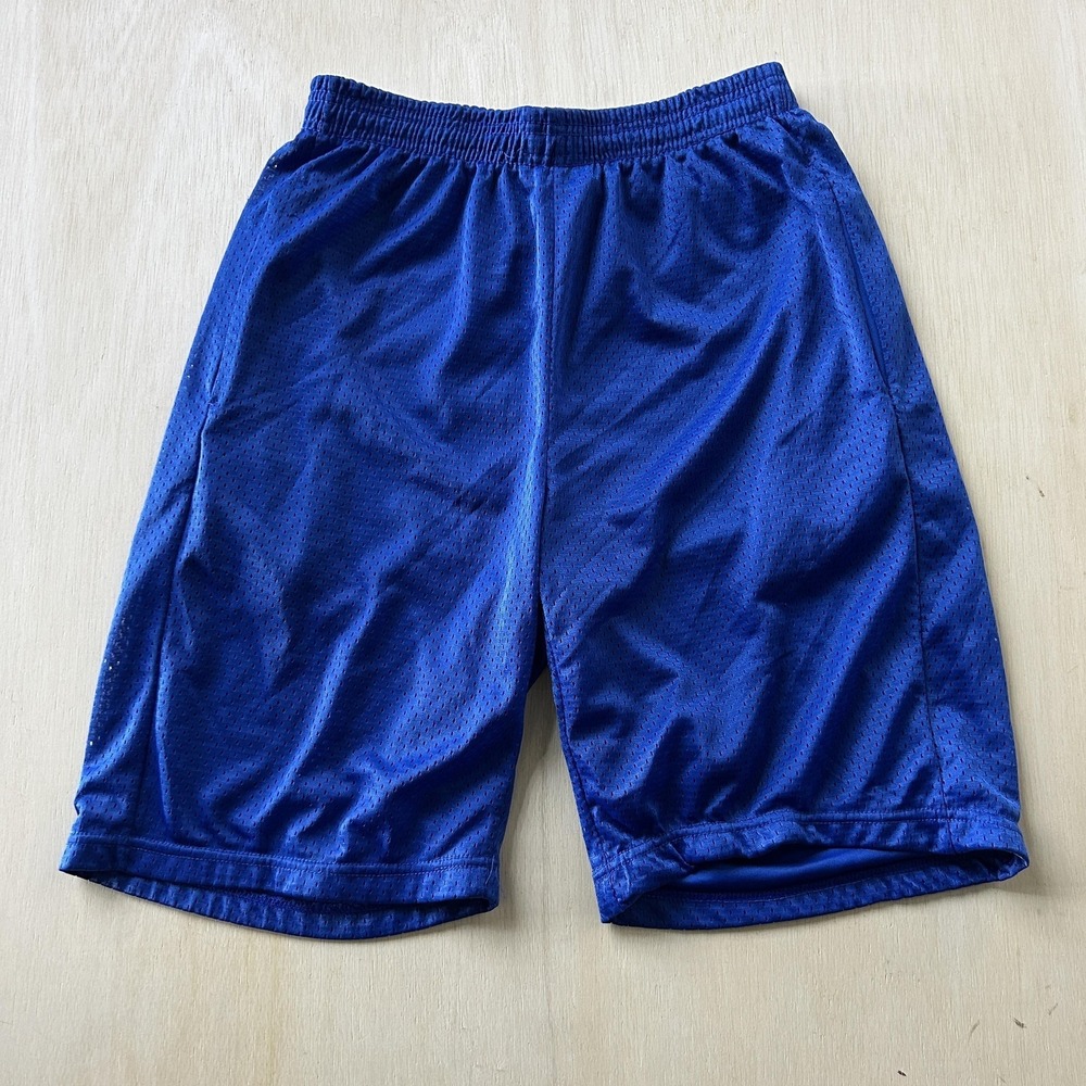 Vintage Starting Point Shorts Mens Medium Blue Basketball Athletic Gym Pockets